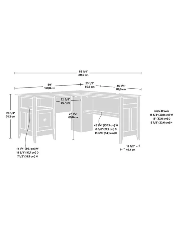 Teknik Home Study L Shaped Office Desk